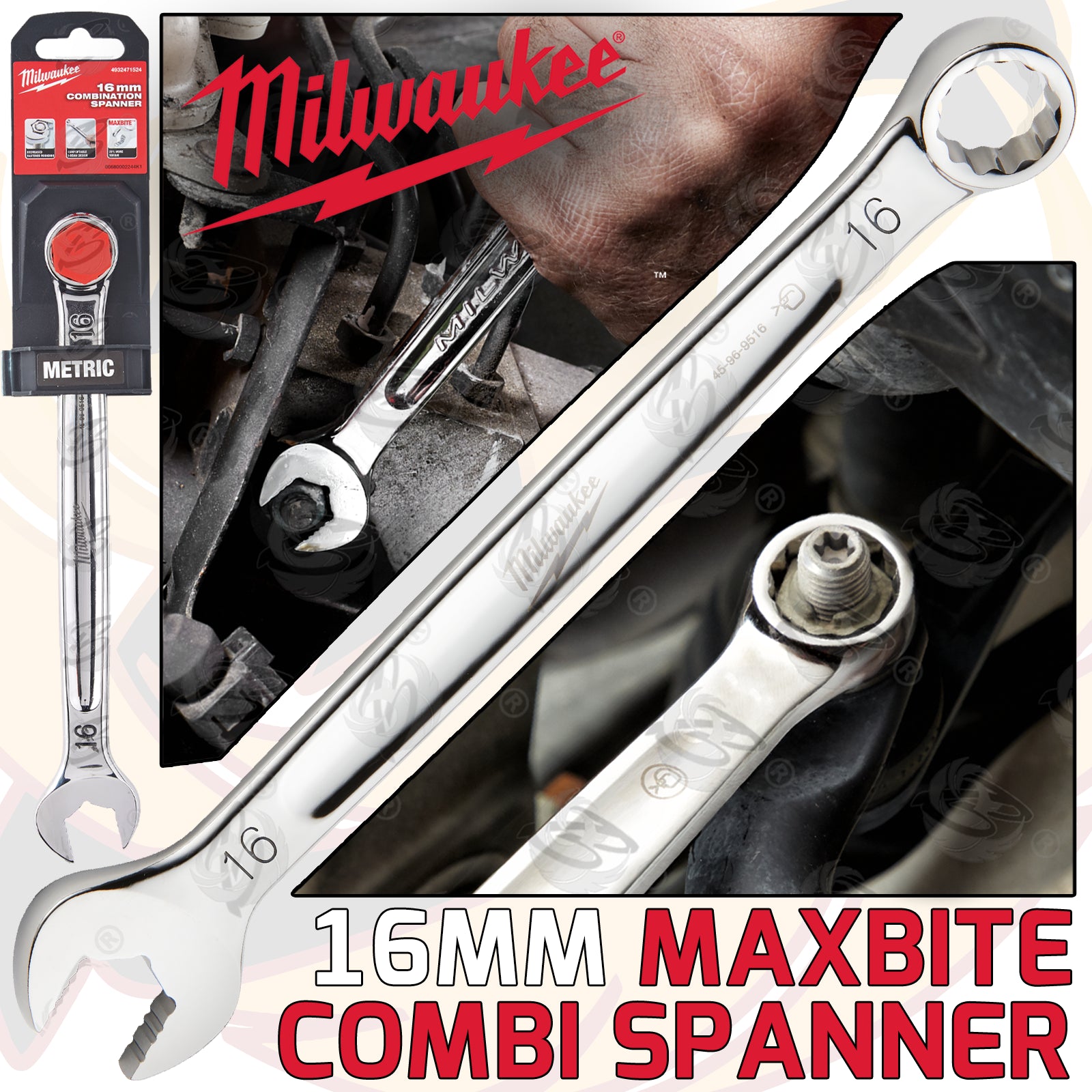 MILWAUKEE 16MM MAXBITE COMBINATION SPANNER