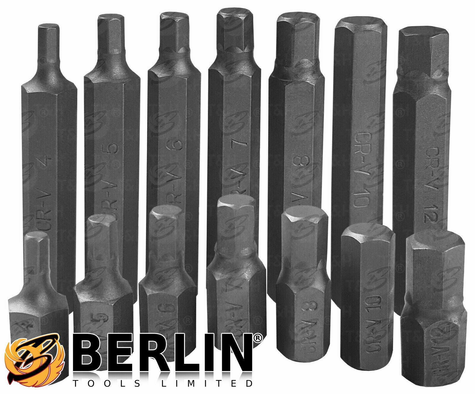 BLUESPOT 40PCS HEX - TORX - SPLINE BIT SOCKETS