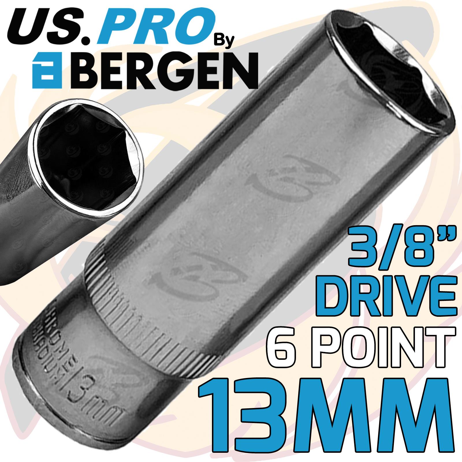 US PRO 13MM 3/8" DRIVE 6 POINT DEEP SOCKET ( SINGLE )