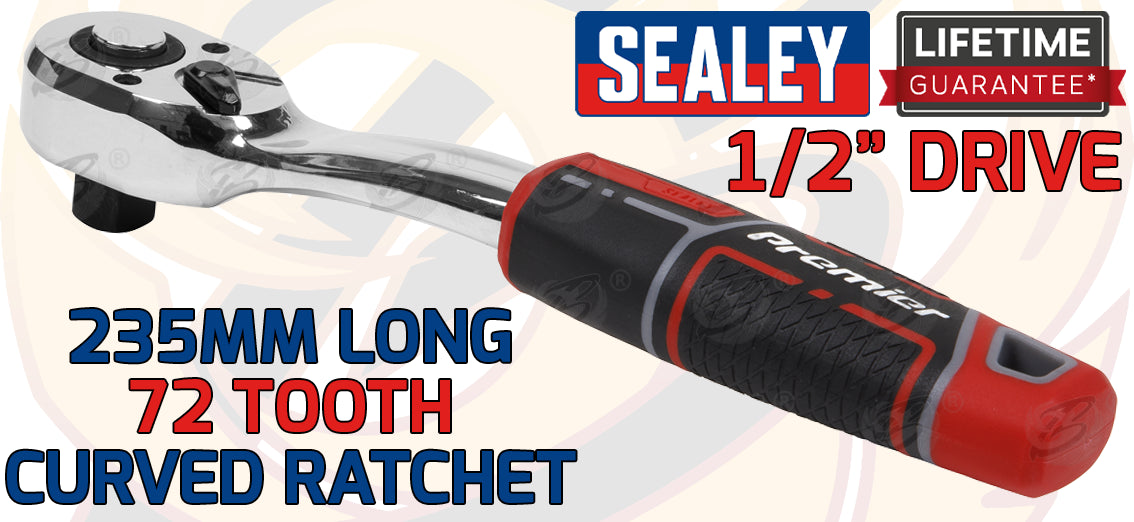 SEALEY 1/2" DRIVE 72 TOOTH CURVED RATCHET
