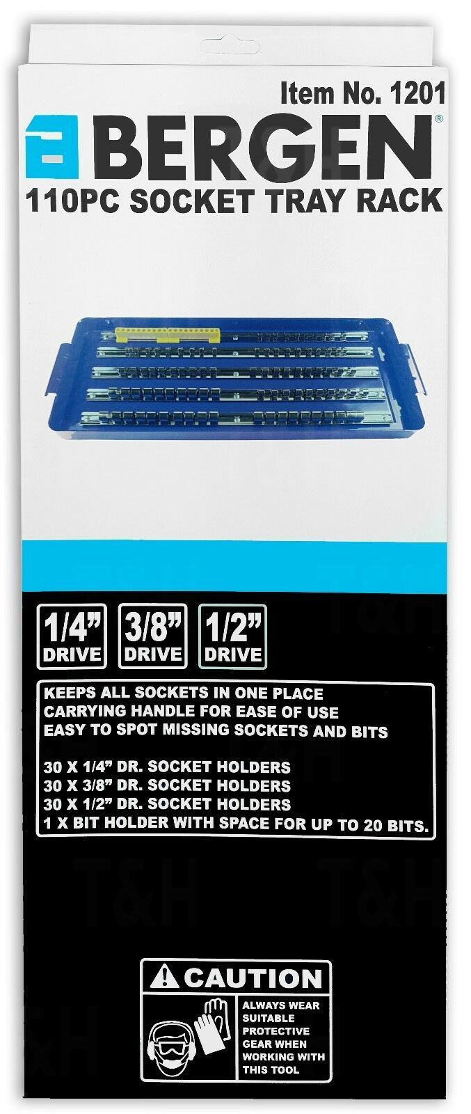 US PRO 110 CLIP & BIT 1/4" & 3/8" & 1/2" DRIVE SOCKET RAILS