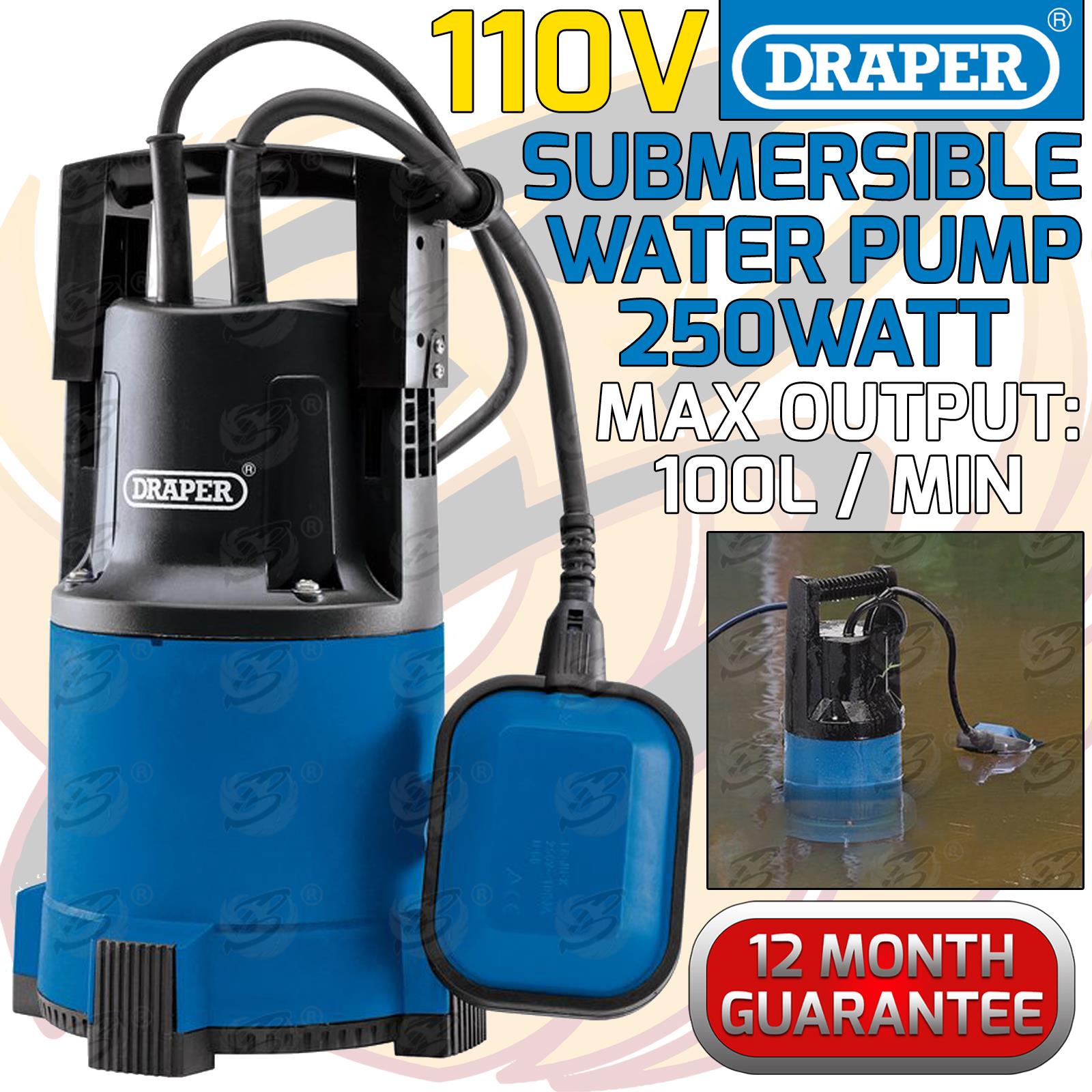 DRAPER 110V SUBMERSIBLE WATER PUMP