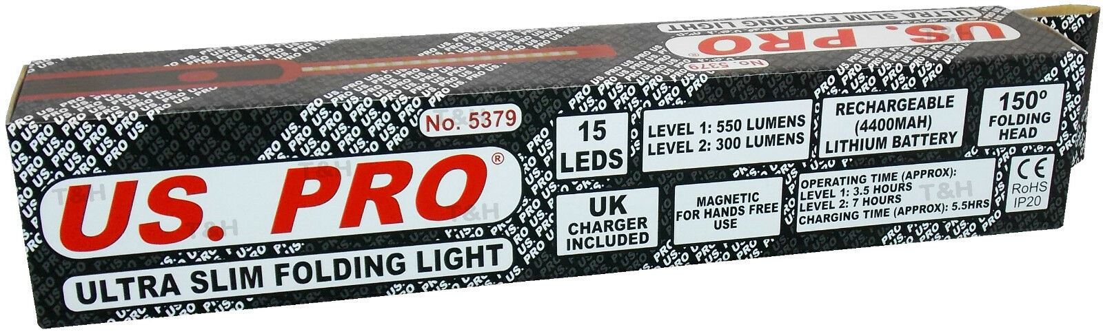 US PRO RECHARGEABLE LI - ION COB LED WORKLIGHT