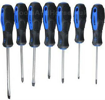 US PRO 7PCS MAGNETIC SCREWDRIVERS ( SLOTTED - PHILLIPS )