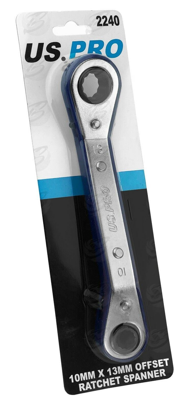 US PRO 10MM x 13MM OFFSET RATCHET SPANNERS