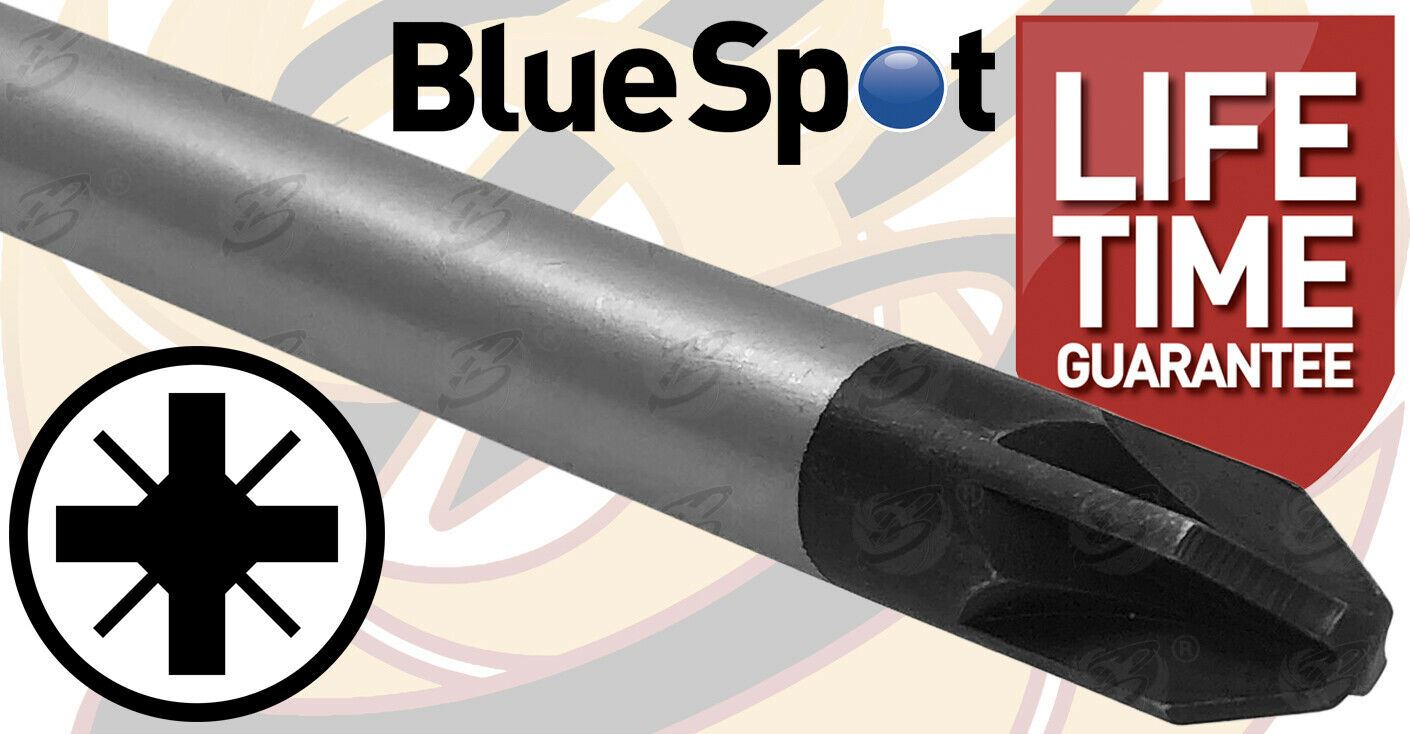 BLUESPOT 5PCS EXTRA LONG MAGNETIC SCREWDRIVER SET ( SLOTTED - PHILLIPS - POZIDRIVE )