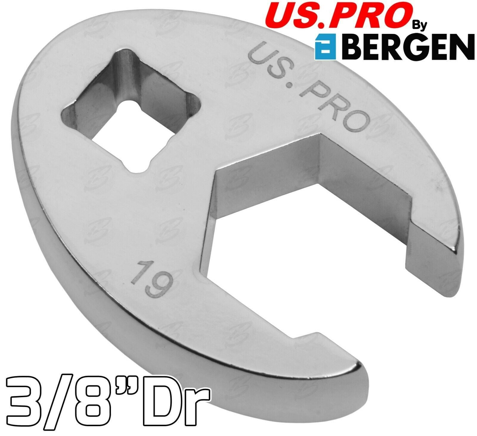US PRO 3/8" DRIVE CROWS FOOT SPANNERS 10MM - 19MM