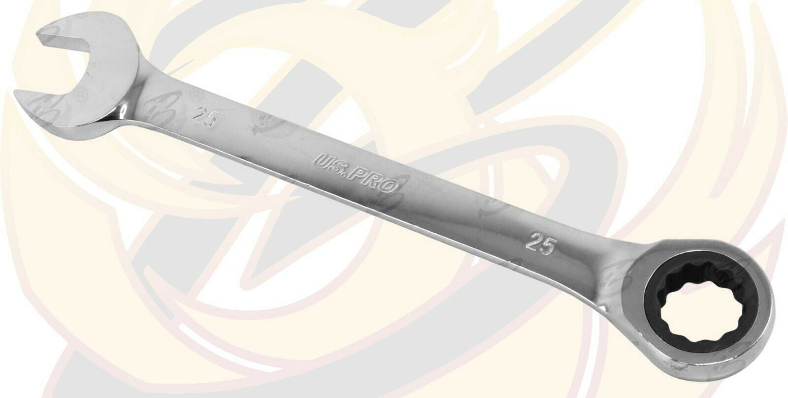 US PRO 25MM 72 TOOTH RATCHET SPANNER