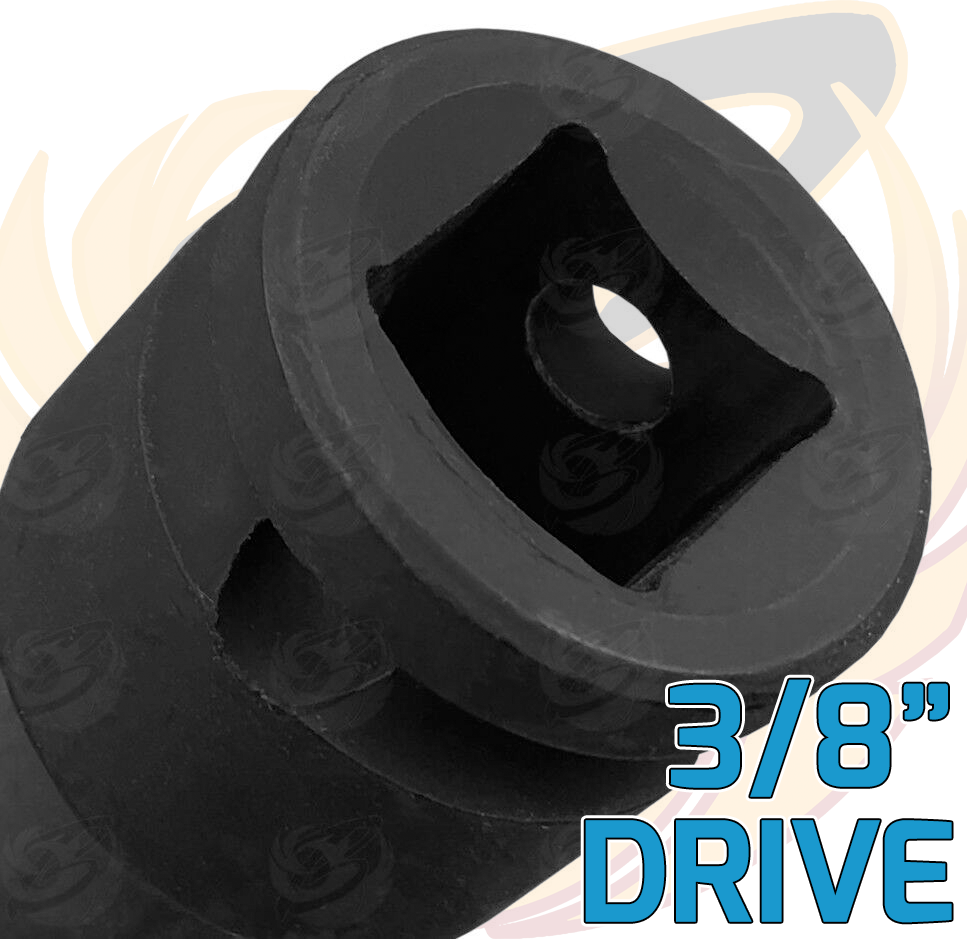 US Pro Industrial 9 Piece 3/8" Drive Extra Long Impact Hex Bit Sockets H3 - H11 7538