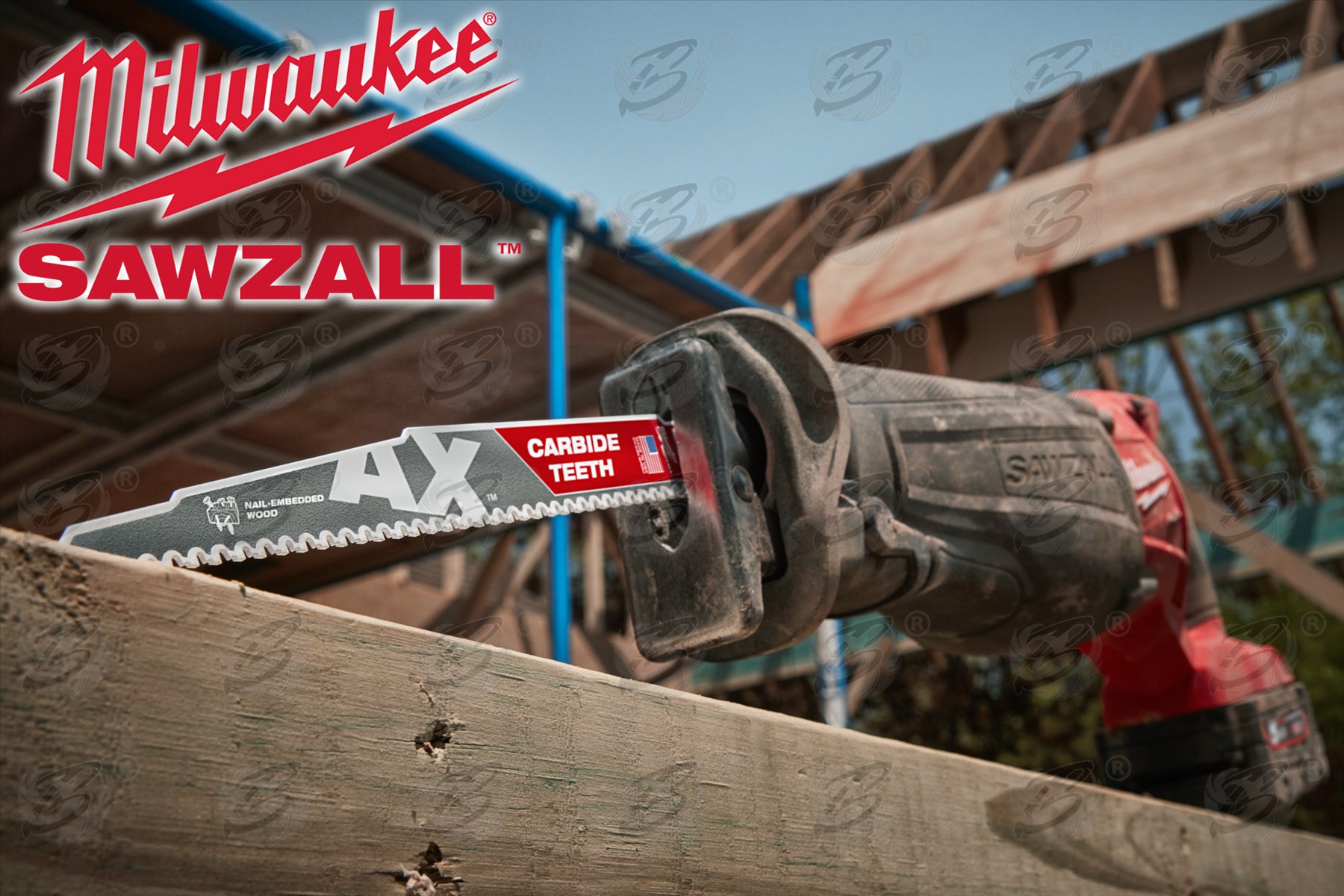 MILWAUKEE SAWZALL RECIPROCATING SAW BLADE 230mm x 5TPI TCT WOOD SAW BLADES ( THE AX )