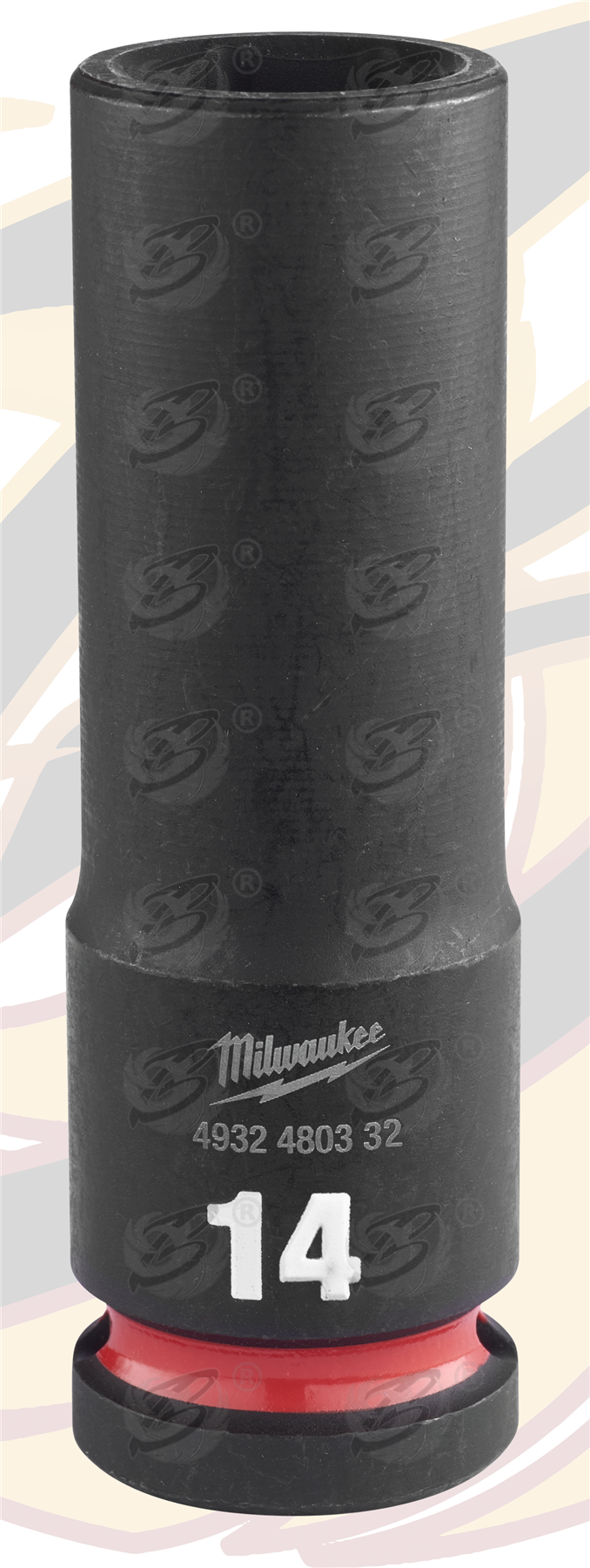 Milwaukee 14mm 1/2" Drive 6 Point Deep Impact Socket ( Single ) ( 4932480332 )