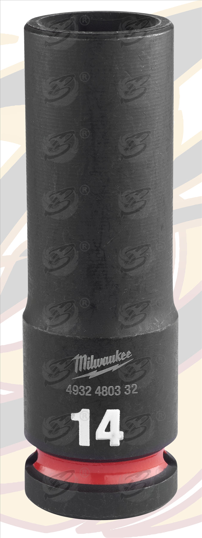 MILWAUKEE 14MM 1/2" DRIVE 6 POINT DEEP IMPACT SOCKET ( SINGLE )
