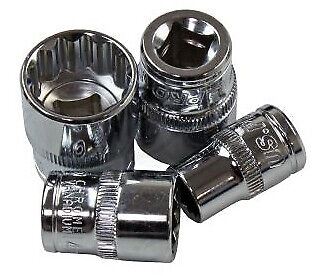 US PRO 12PCS 3/8" DRIVE 12 POINT SHALLOW SOCKETS 8MM - 19MM