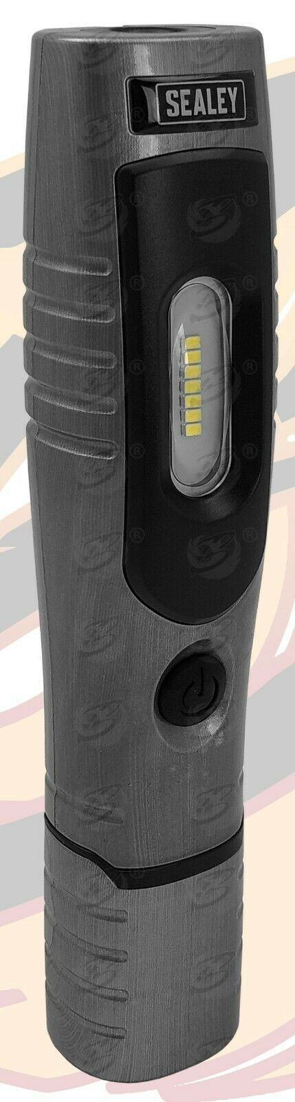 SEALEY RECHARGEABLE SMD LED LI - ION WORK LIGHT ( BRUSHED ALUMINIUM )