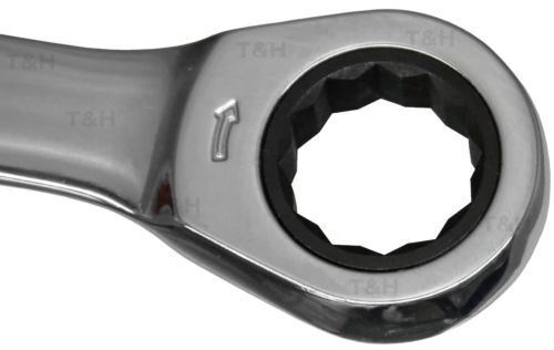 US Pro 12 Piece Combination Ratchet Spanner Set 8mm - 19mm 2233