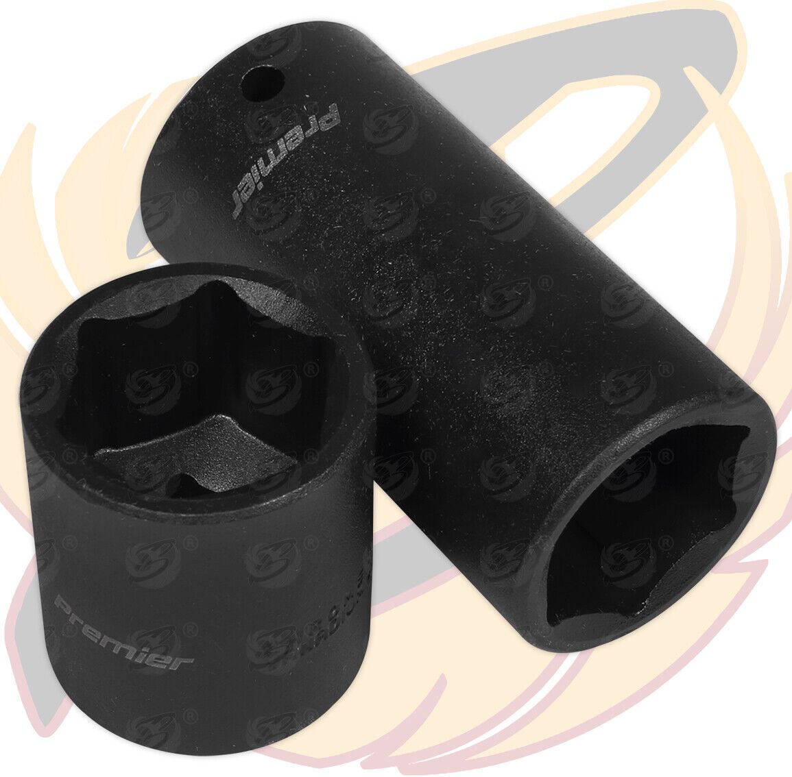 SEALEY 34PCS 1/2" DRIVE 6 POINT DEEP & SHALLOW IMPACT SOCKET SET 10MM - 32MM