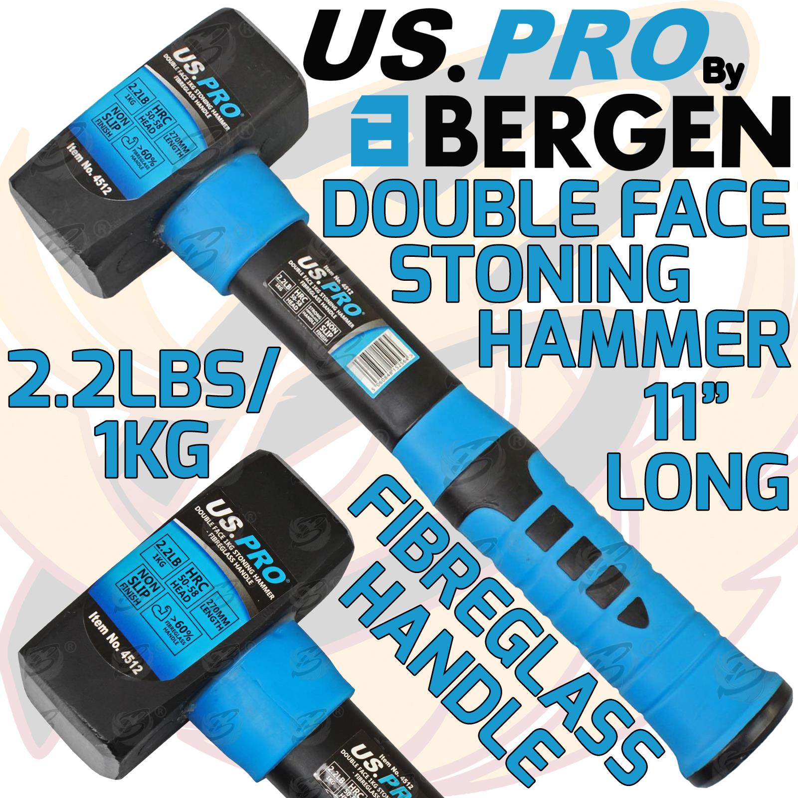 US PRO 1KG 11" LONG FIBREGLASS STONING HAMMER