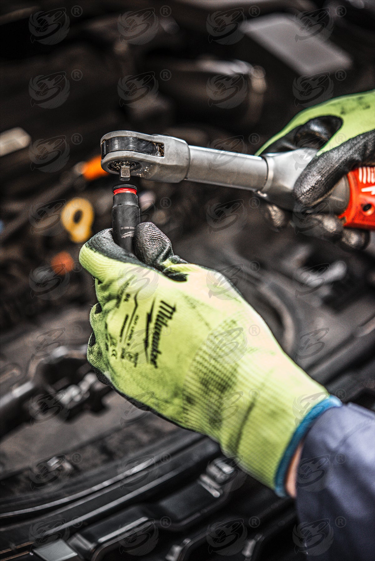 MILWAUKEE 4MM 1/4" DRIVE 6 POINT DEEP IMPACT SOCKET ( SINGLE )