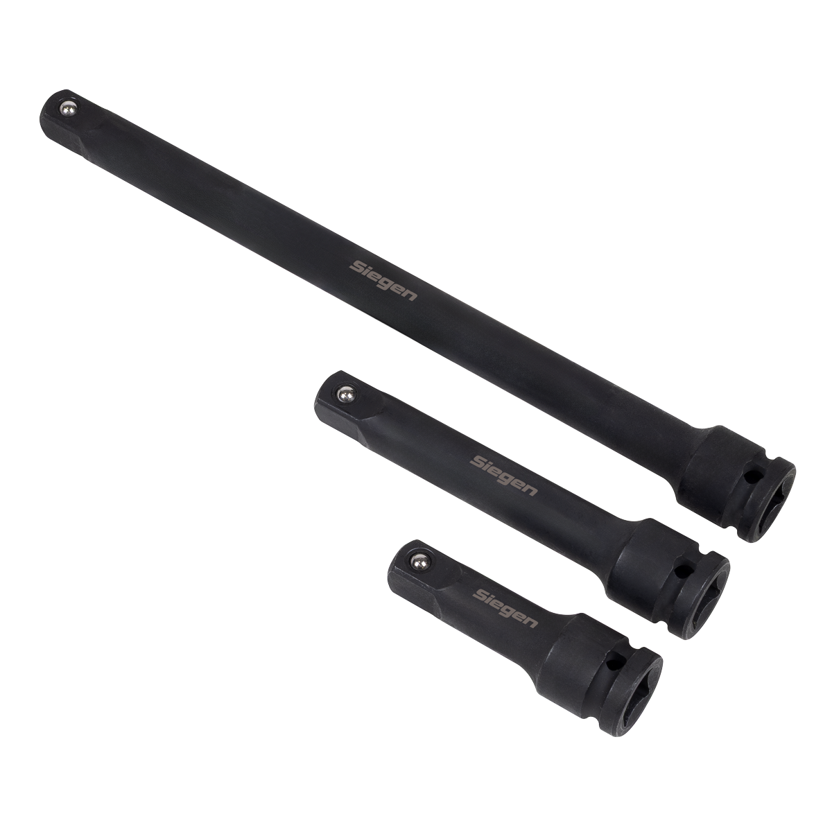 Siegen 3 Piece 1/2" Drive Impact Extension Bar Set With A Manufacturers LifeTime Guarantee S01322
