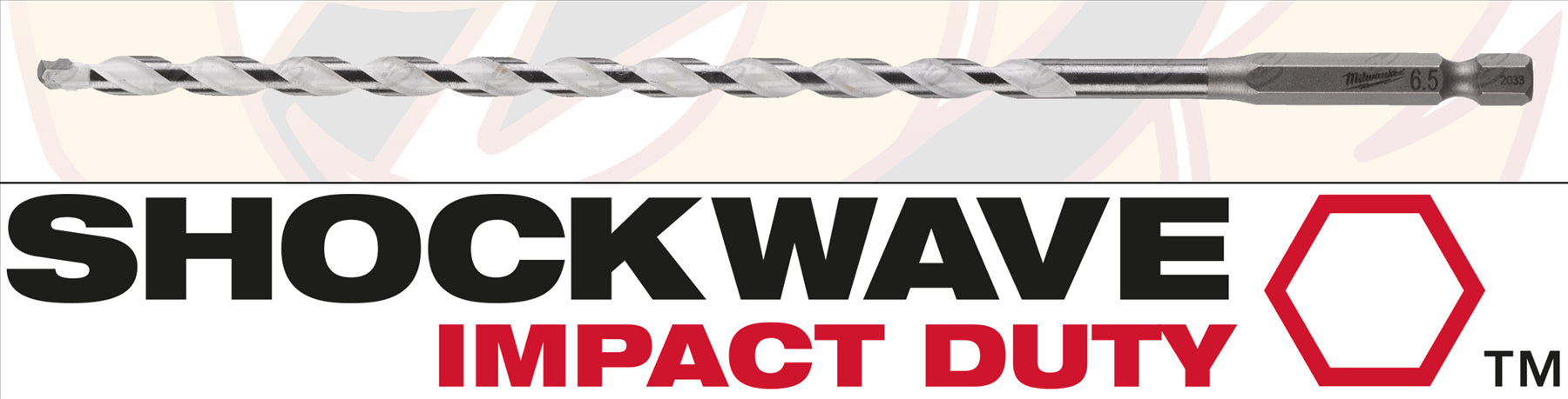 MILWAUKEE 6.5mm x 200mm MULTI MATERIAL DRILL BIT