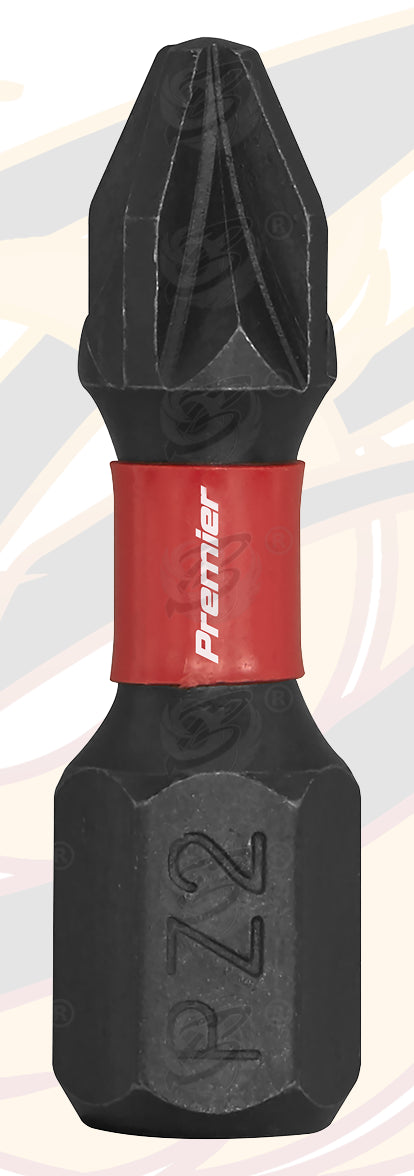 SEALEY 20PCS x PZ2 x 25mm IMPACT DRILL / DRIVER BITS