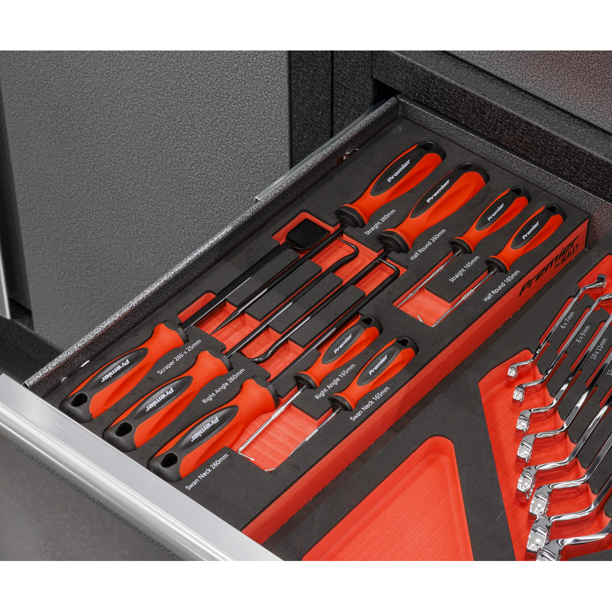 Sealey 9 Piece Hook - Pick & Scraper Set In EVA Foam Storage Block With A Manufacturers LifeTime Guarantee TBT65
