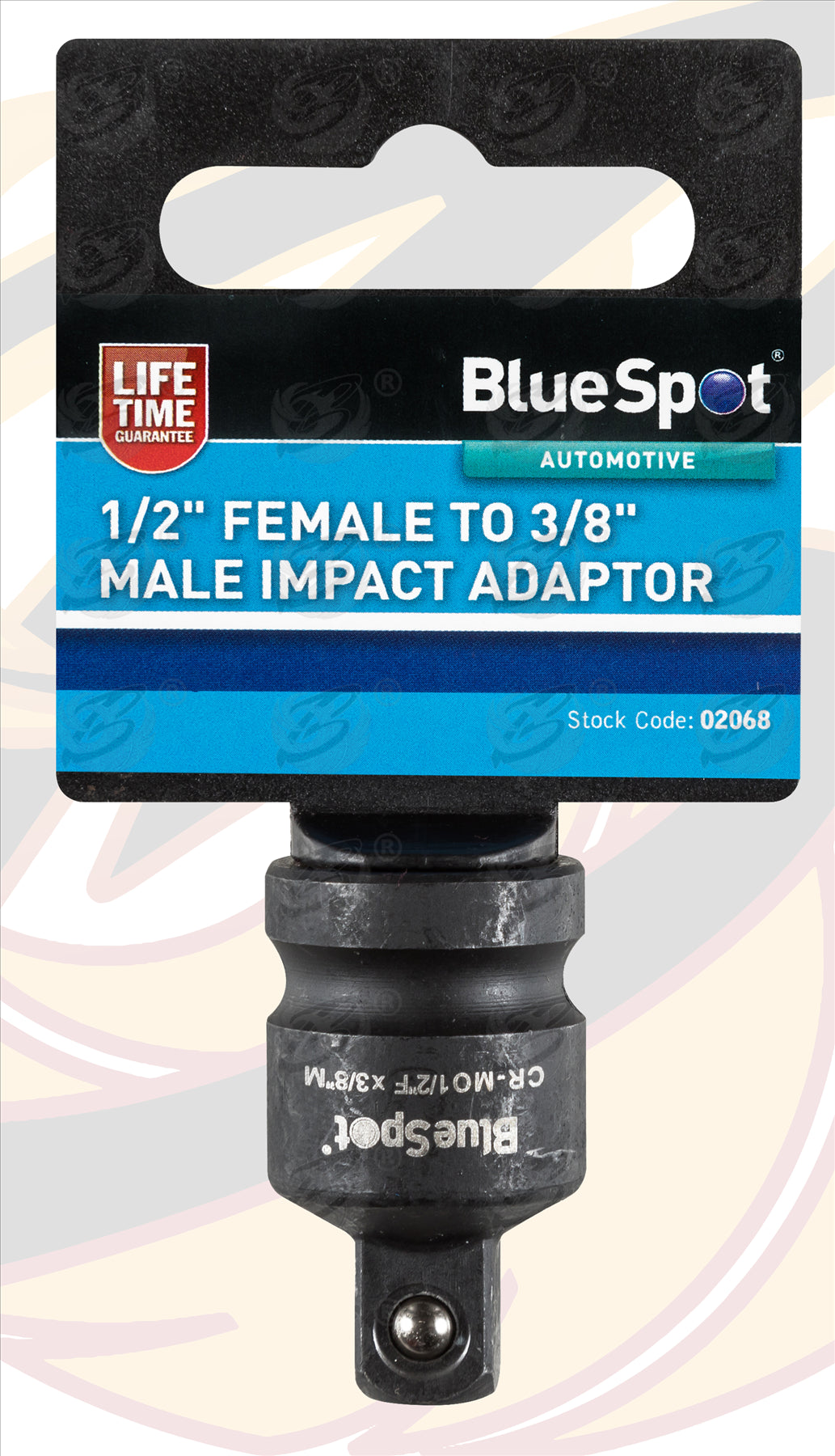 BLUESPOT IMPACT SOCKET ADAPTER 1/2" DRIVE DOWN TO 3/8" DRIVE
