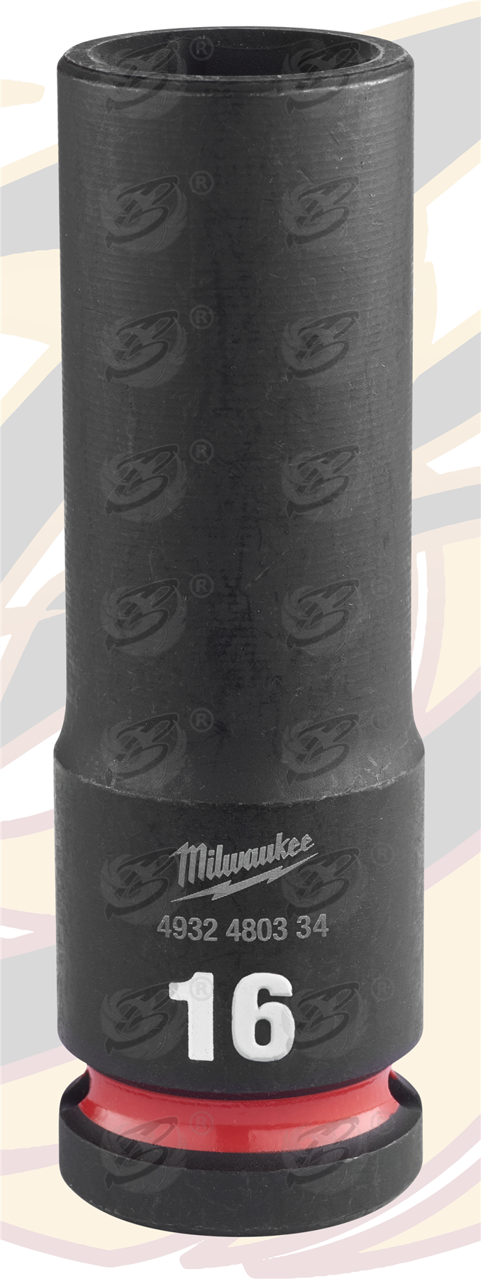 Milwaukee 16mm 1/2" Drive 6 Point Deep Impact Socket ( 4932480334 )