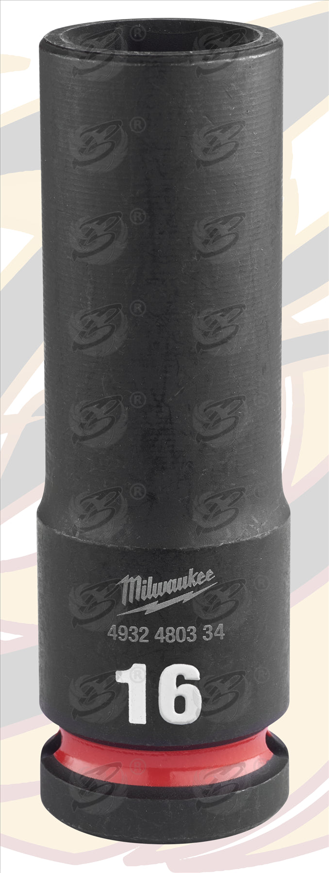 MILWAUKEE 16MM 1/2" DRIVE 6 POINT DEEP IMPACT SOCKET ( SINGLE )