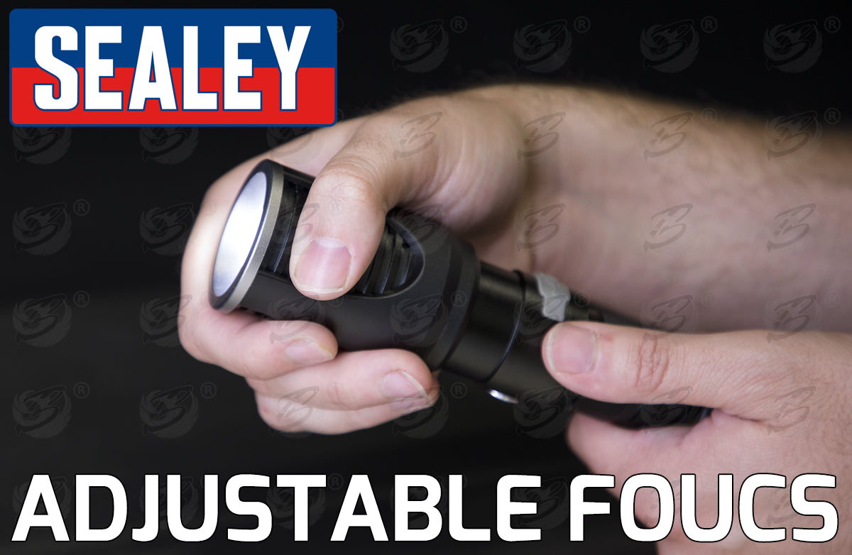 SEALEY RECHARGEABLE LI - ION SMD LED TORCH 20W 600LM - 2000LM