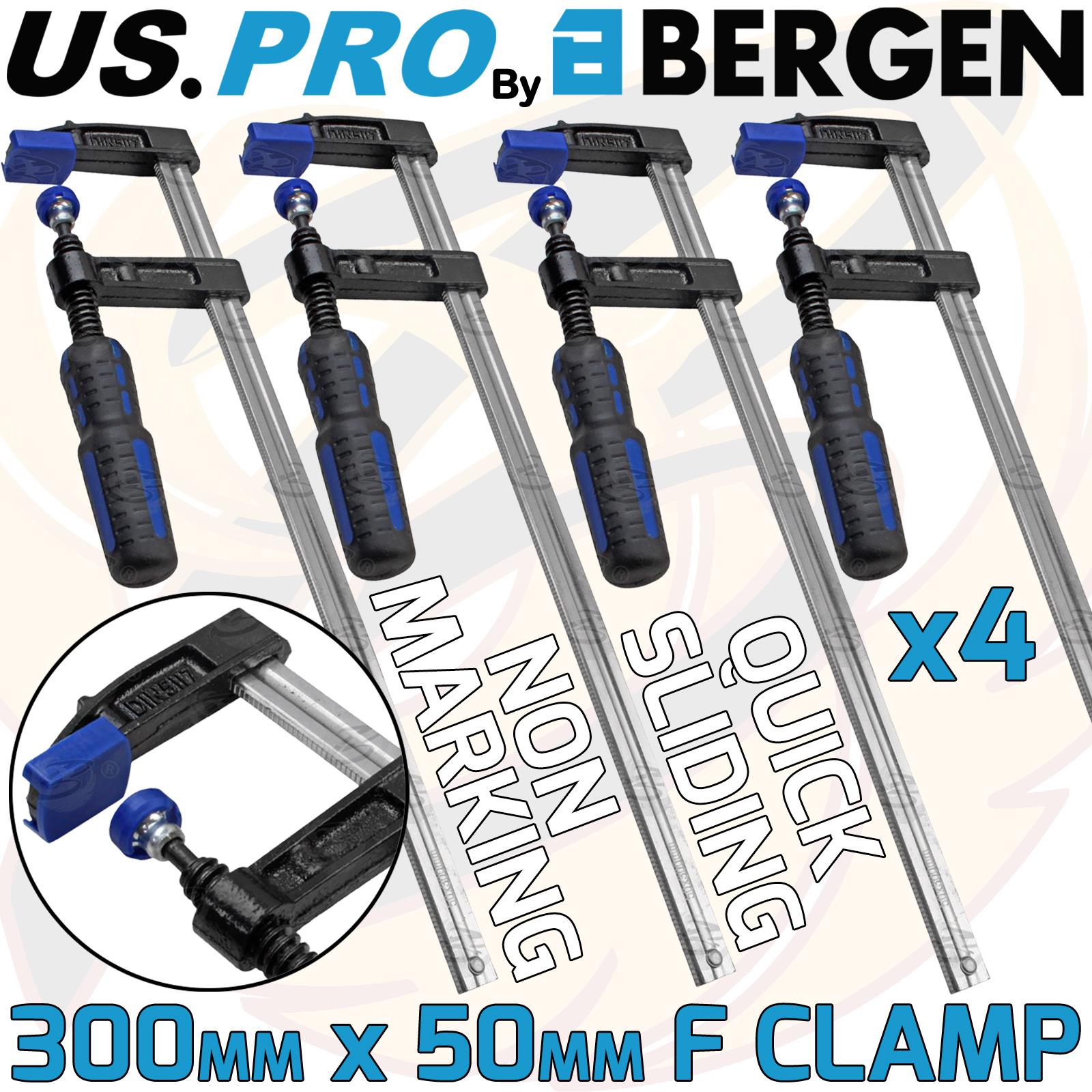 US PRO QUICK SLIDE F CLAMPS 300mm x 50mm ( x 4 )