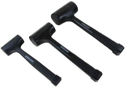 US Pro 3 Piece Dead Blow Rubber Hammer Set 1Lbs - 2Lbs - 3Lbs 1664