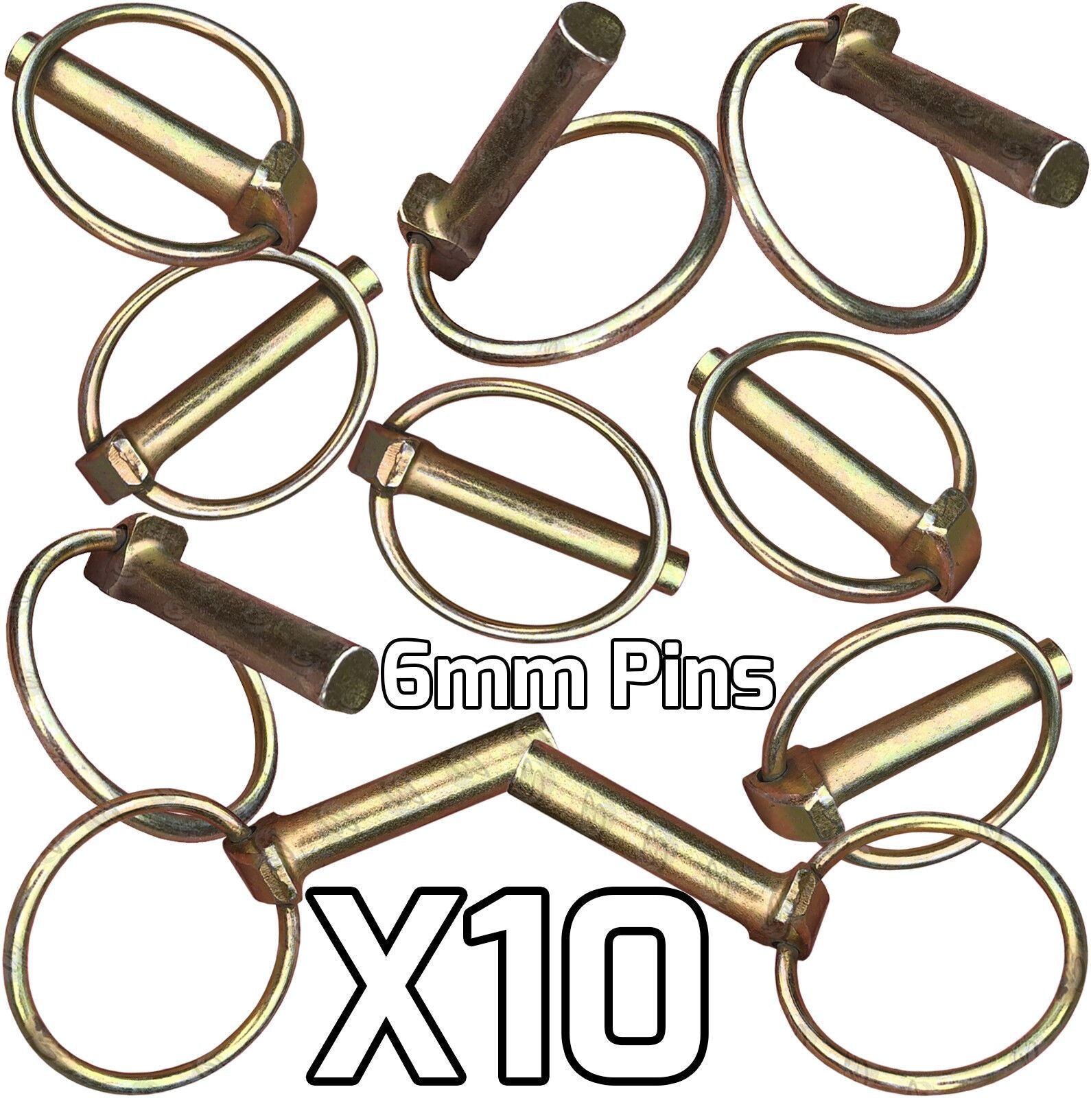US PRO 6MM LYNCH PINS ( x 10 )