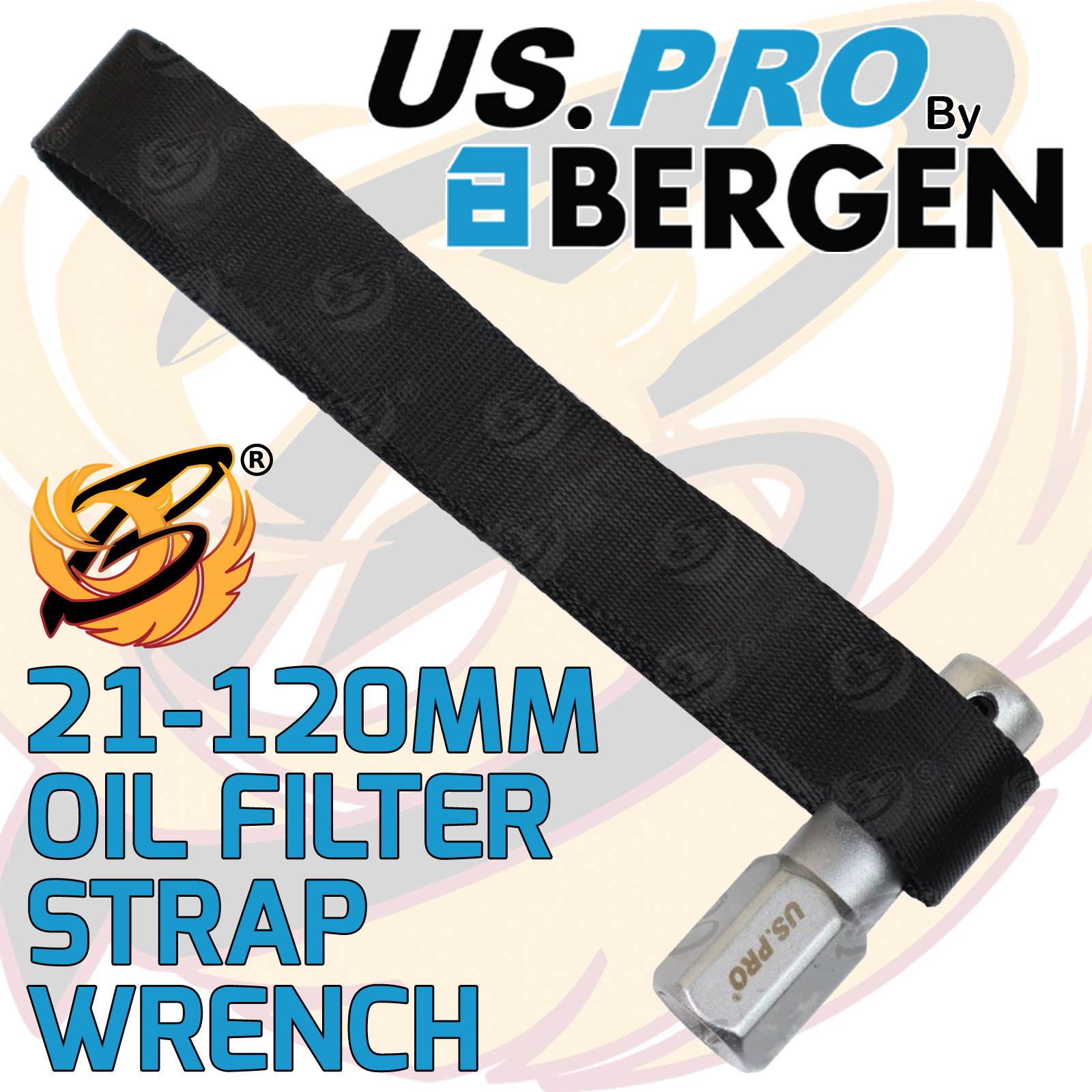 US Pro 21mm - 120mm Oil Filter Strap Wrench ( 3015 )