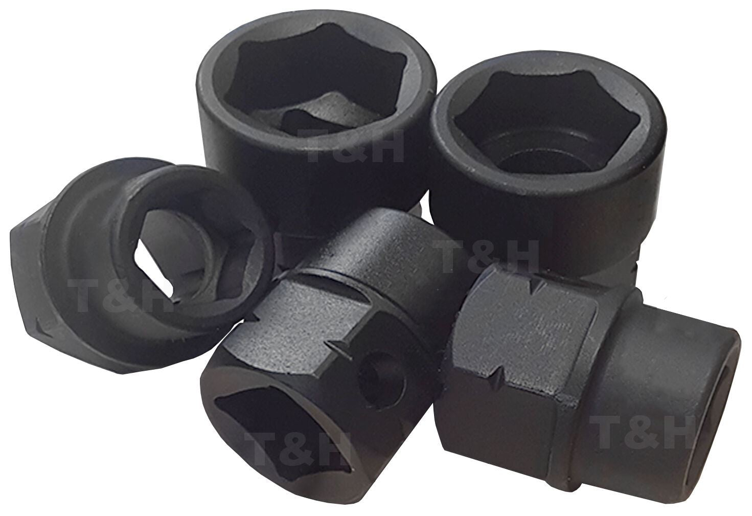 US PRO 15PCS 1/2" DRIVE 6 POINT SHALLOW IMPACT SOCKETS 10MM - 24MM