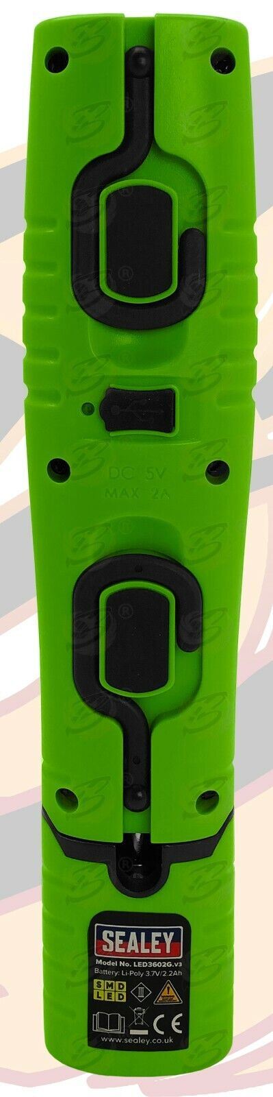 Sealey Rechargeable Smd Led Li - Ion Work Light ( Green ) LED3602G