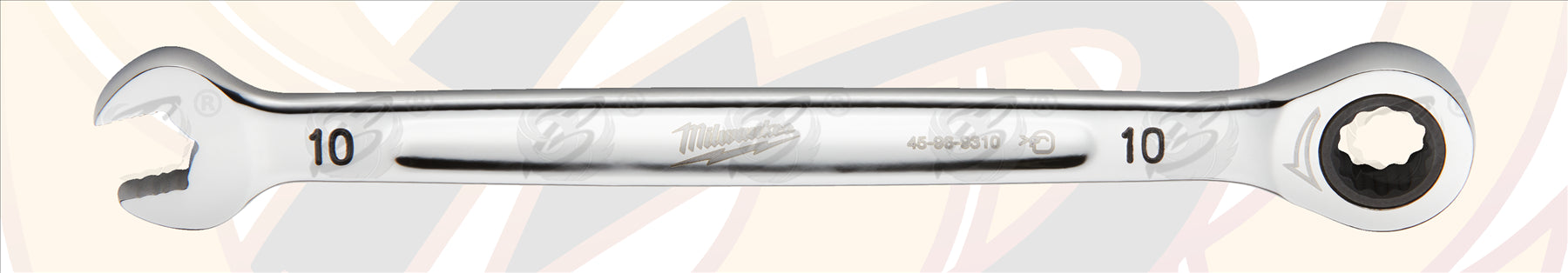 MILWAUKEE 10MM 144 TEETH MAXBITE RATCHET SPANNER