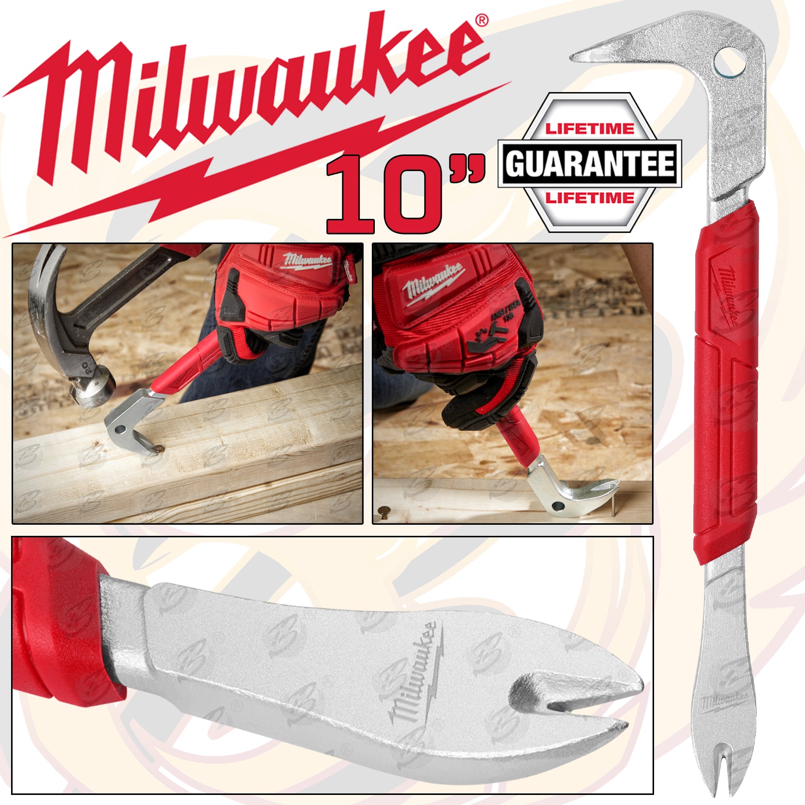 MILWAUKEE 10" NAIL PULLER ( PRY BAR )