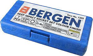 US PRO 7PCS 1/2" DRIVE 6 POINT ALLOY WHEEL NUT SOCKETS 17MM - 27MM