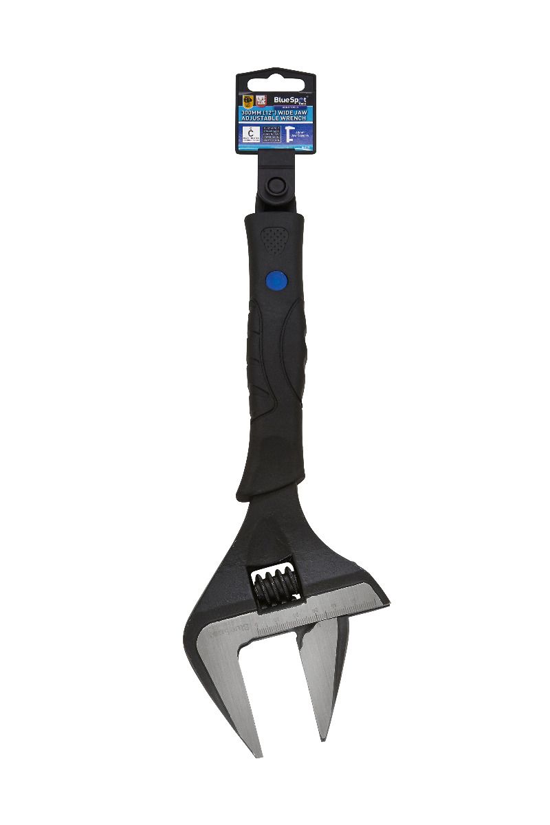 BlueSpot 12" Wide Jaw Adjustable Wrench ( 0 - 60mm ) ( 06113 )
