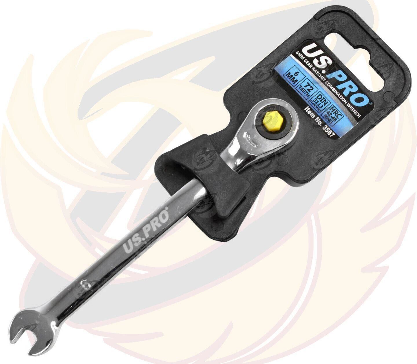 US Pro 6mm 72 Tooth Ratchet Spanner 3567