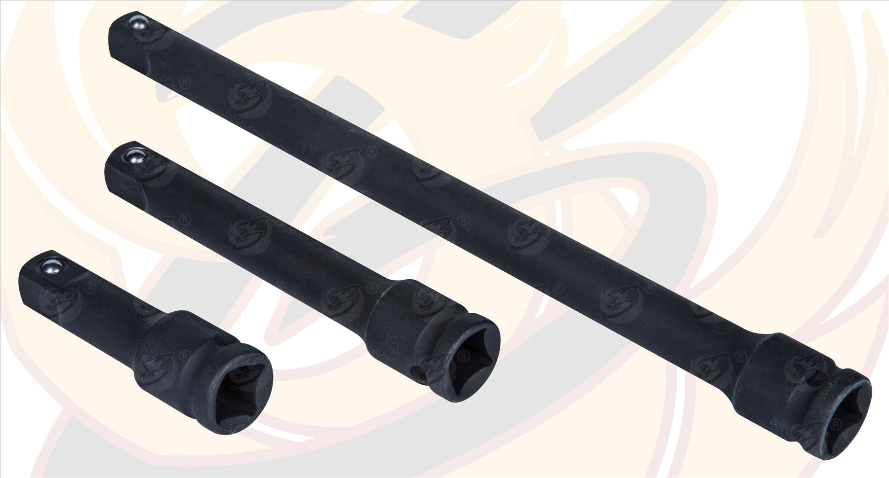 BLUESPOT 3PCS 1/2" DRIVE IMPACT EXTENSION BAR SET