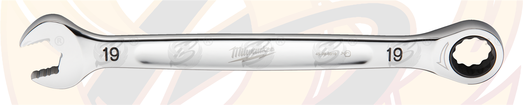 Milwaukee 19mm 144 Teeth Maxbite Ratchet Spanner ( 4932471512 )