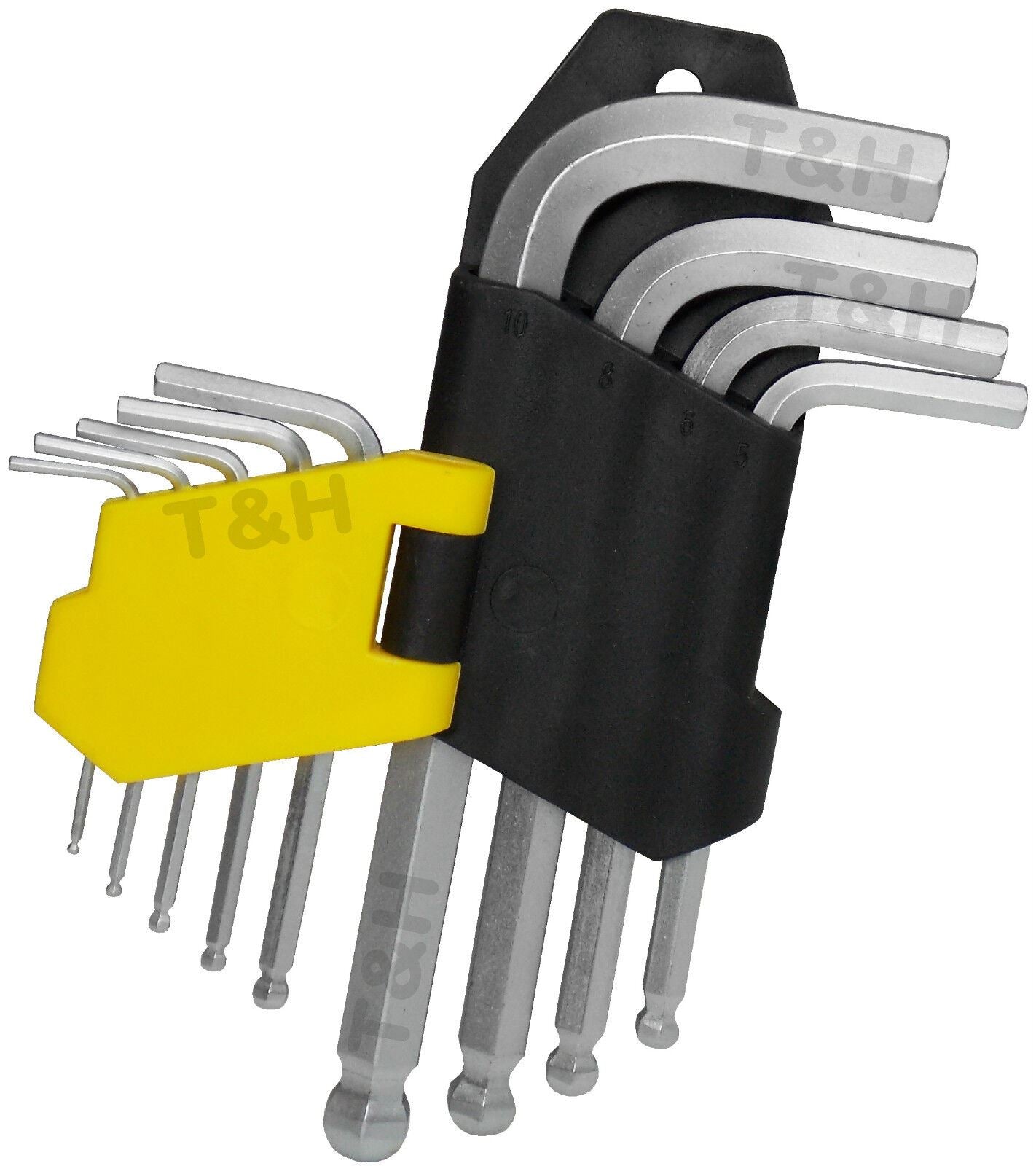 US Pro 9 Piece Stubby Ball End Hex Key Set H1.5 - H10 2083