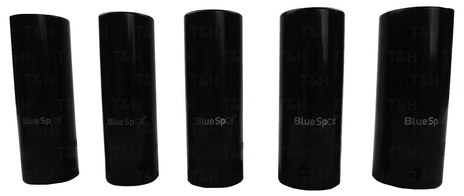 BLUESPOT 10PCS 1/2" DRIVE 6 POINT DEEP IMPACT SOCKETS 10MM - 24MM
