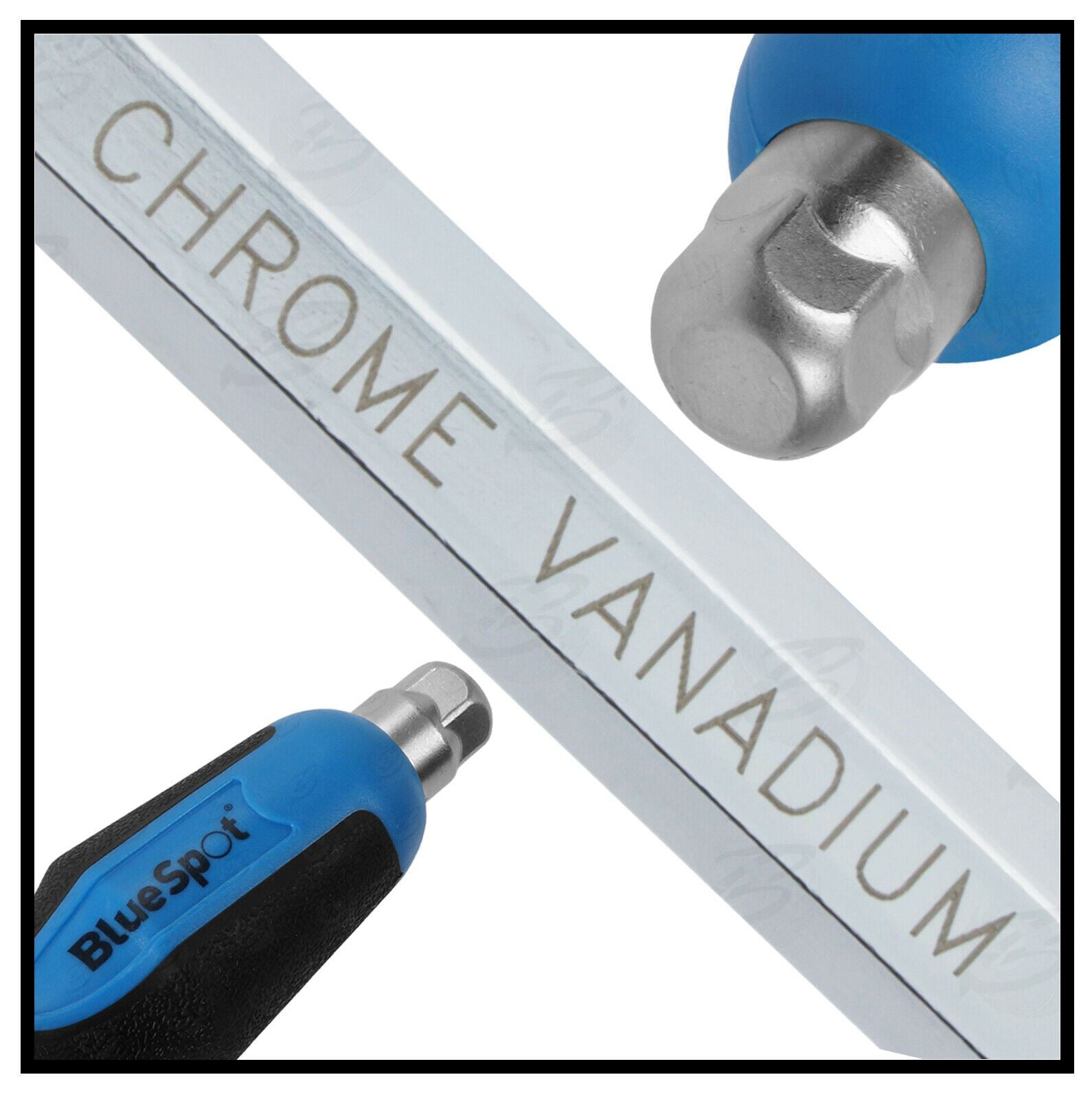 BLUESPOT 12PCS MAGNETIC GO THROUGH SCREWDRIVER SET ( SLOTTED - PHILLIPS )