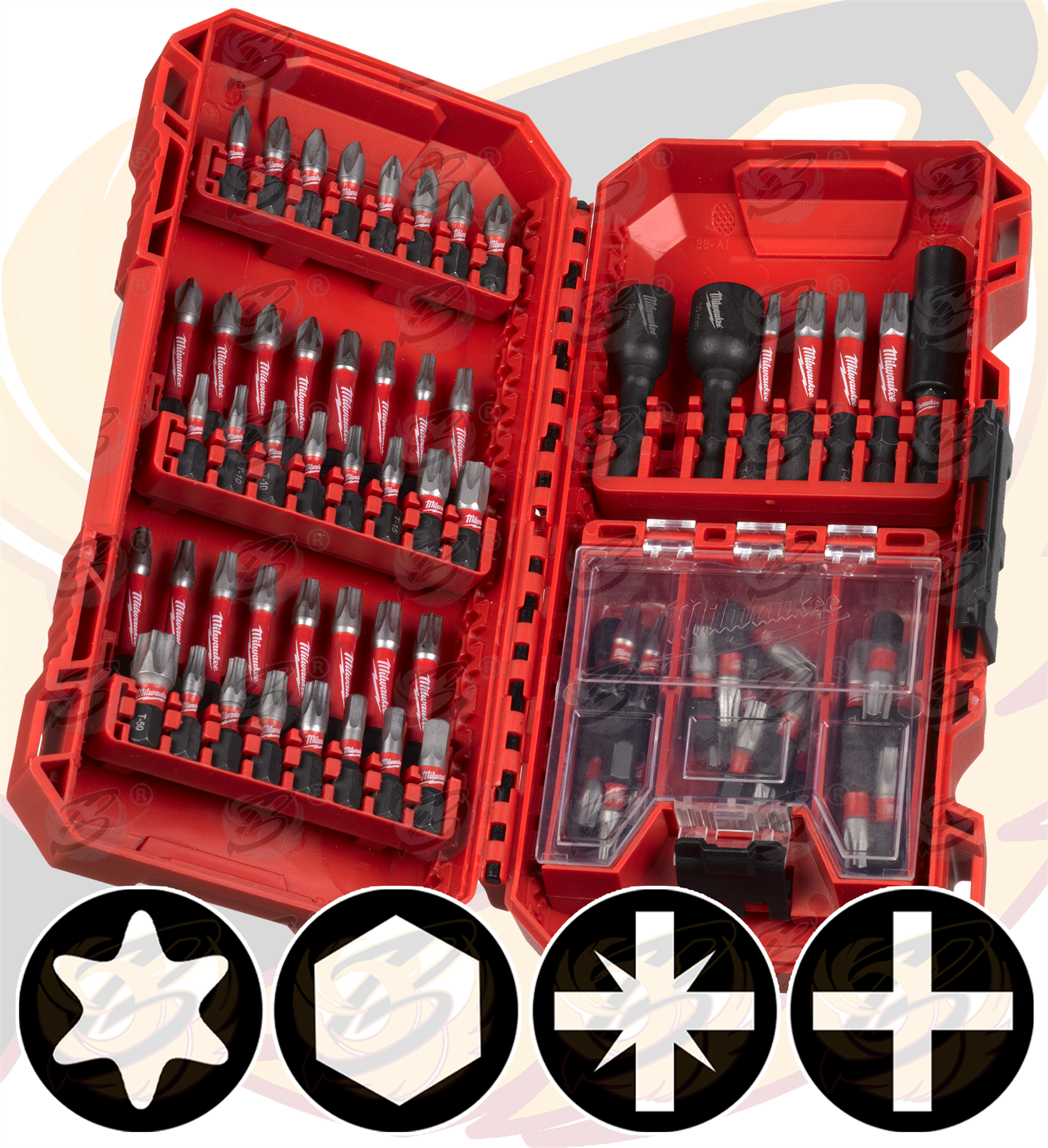 Milwaukee 75 Piece Impact Drill / Driver Bit Set ( Shockwave Impact Duty ) ( 4932492008 )