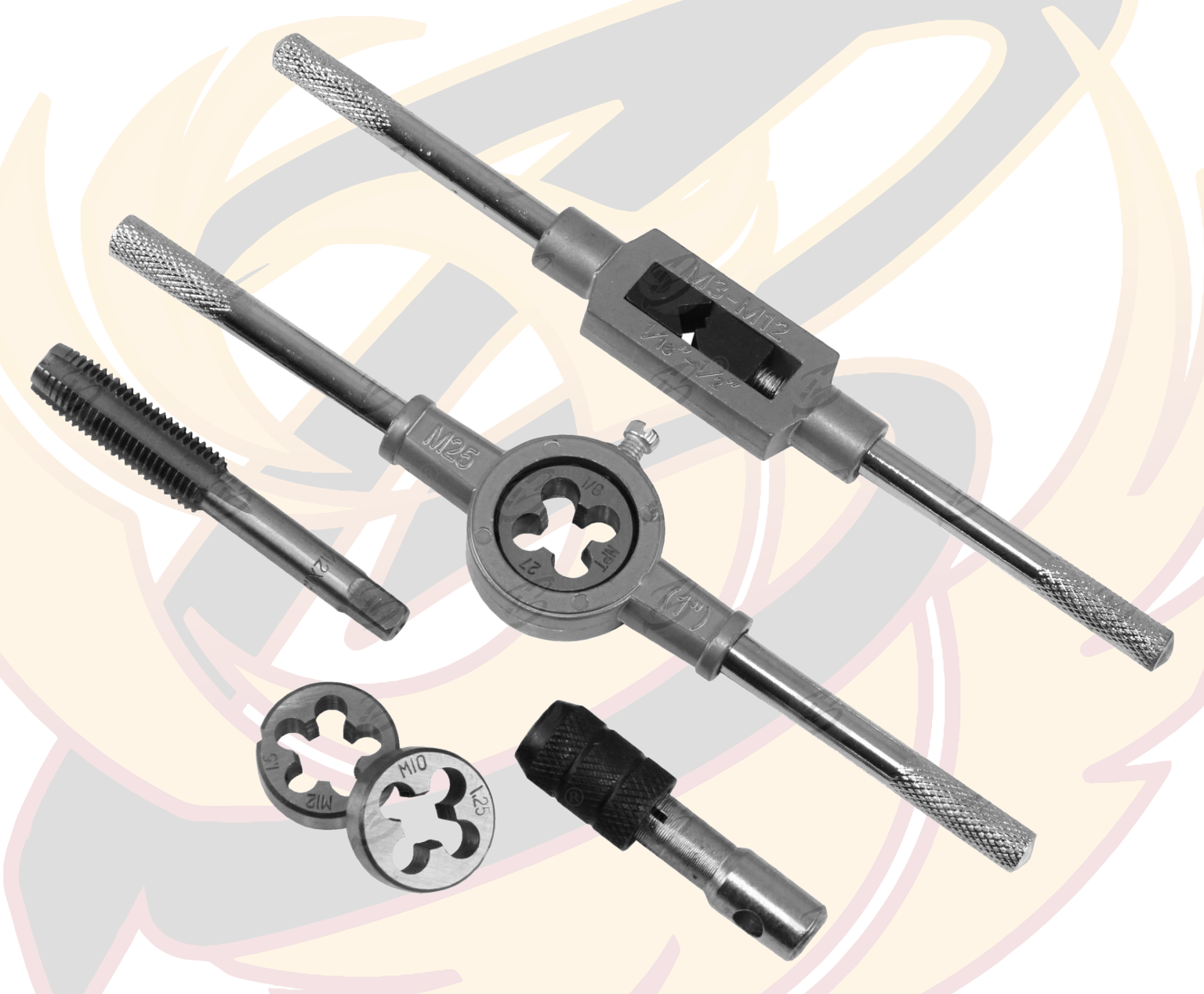 US Pro 40 Piece Metric Tap And Die Set 2620