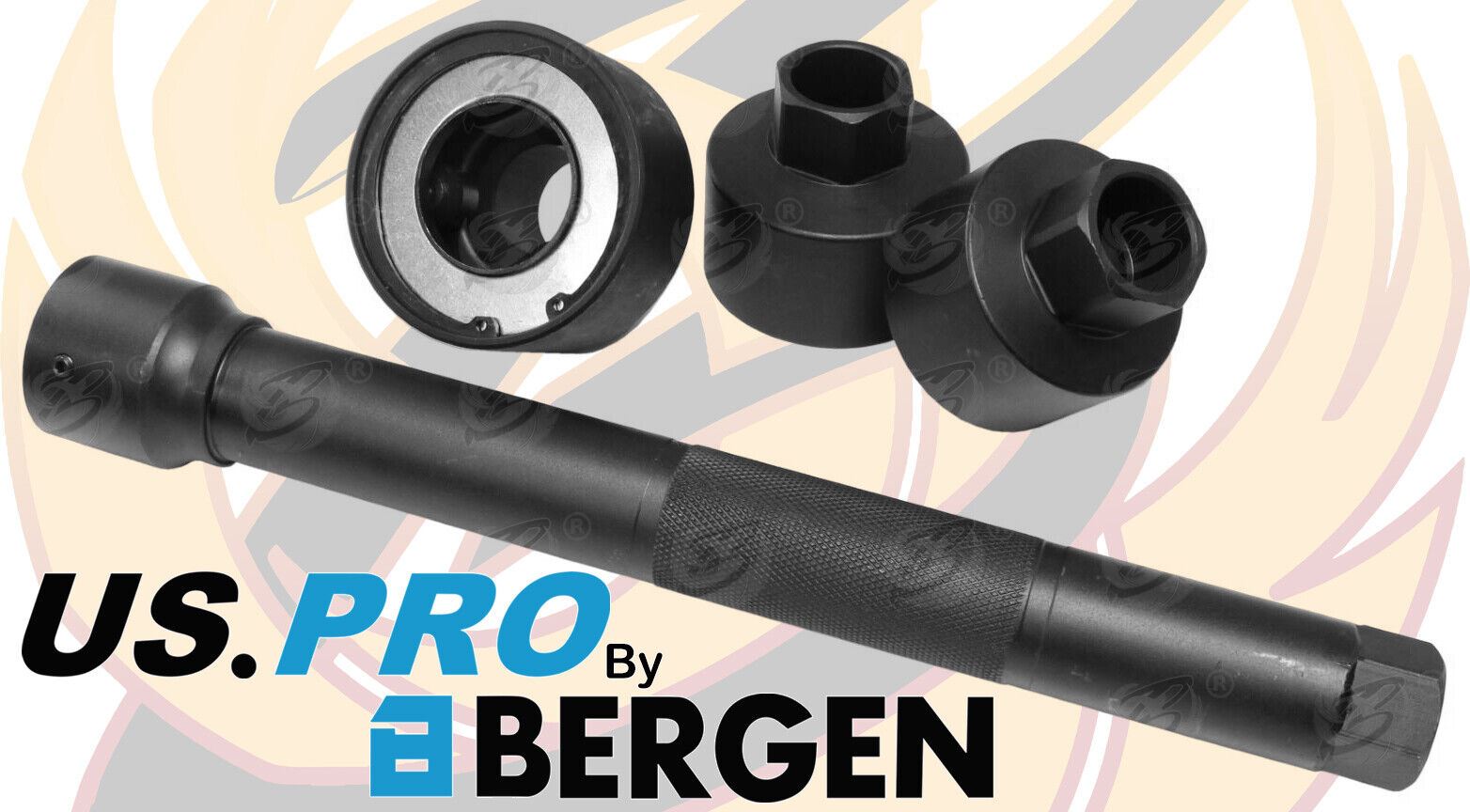 US PRO 4PCS 30MM - 45MM STEERING RACK KNUCKLE TOOL