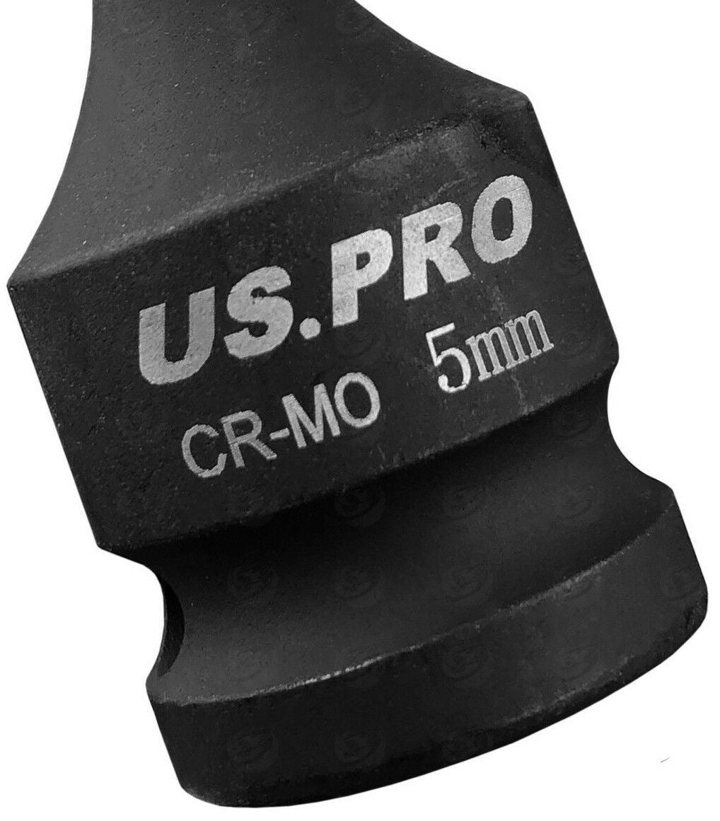 US PRO H5 1/2" DRIVE 78MM LONG IMPACT HEX BIT SOCKET ( SINGLE )